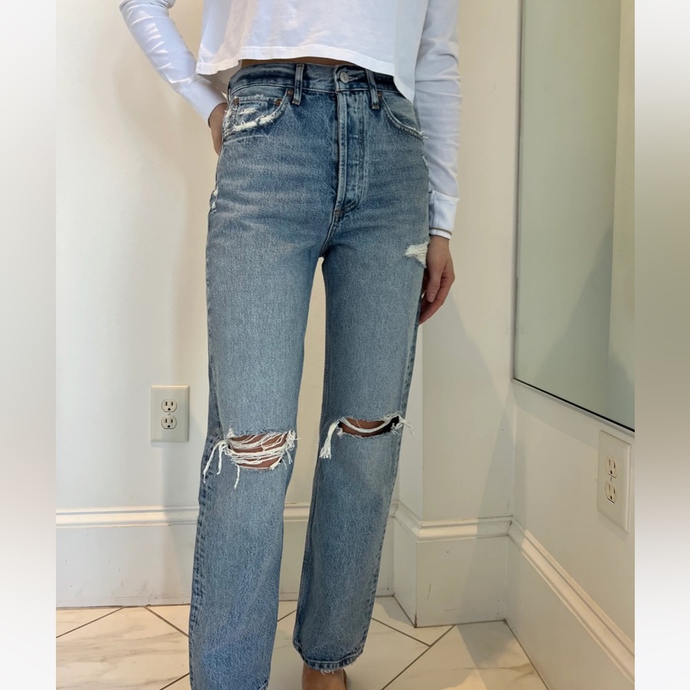 Agolde 90s Jean Mid Rise Loose Fit in Isolate